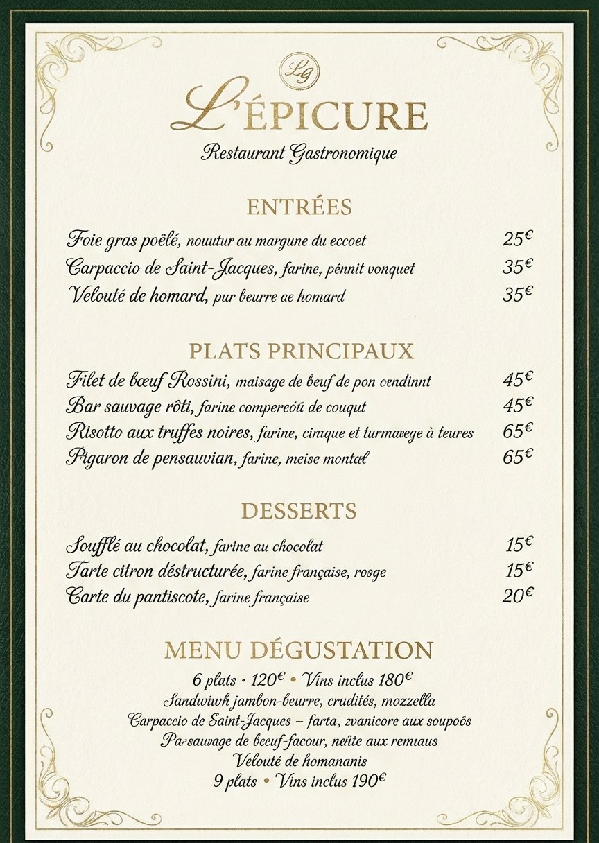 Restaurant Gastronomique